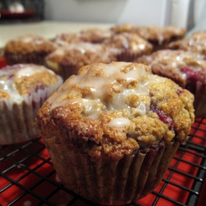 Orange-Glazed Fresh Raspberry Muffins