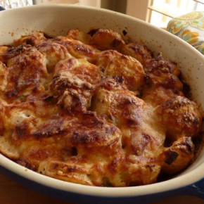Bacon Kissed Potato Gratin