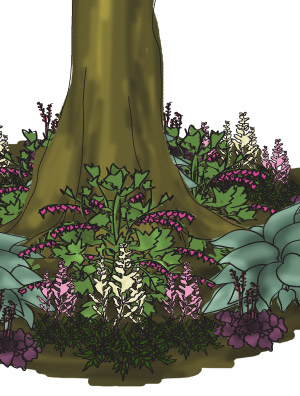 Base of Tree Garden Design